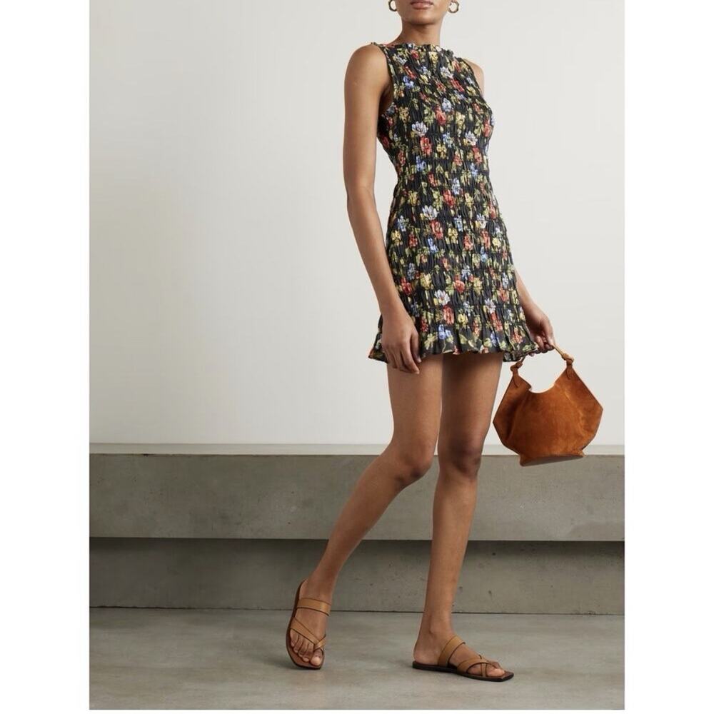Doen Gianna Dress In Noir Wild Rose New With Tags S